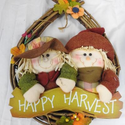 4 pc Thanksgiving Decor, Baskets, Planters, Happy Harvest