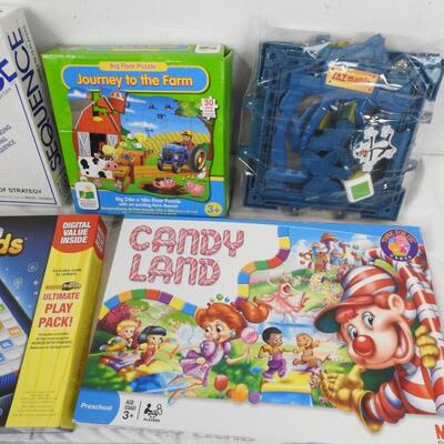 7 Games, Candy Land, Words With Friends, Sequence, Tazmania, Dino Dissection