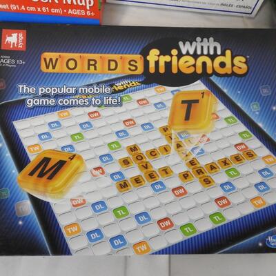 7 Games, Candy Land, Words With Friends, Sequence, Tazmania, Dino Dissection