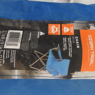 Ozark Trail Silla Camping Chair, Blue