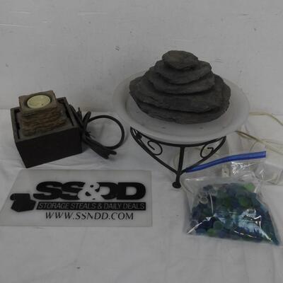 2 Water Fountains, Homedics Evnirascape, Pumps Work