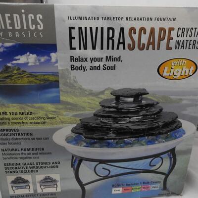 2 Water Fountains, Homedics Evnirascape, Pumps Work