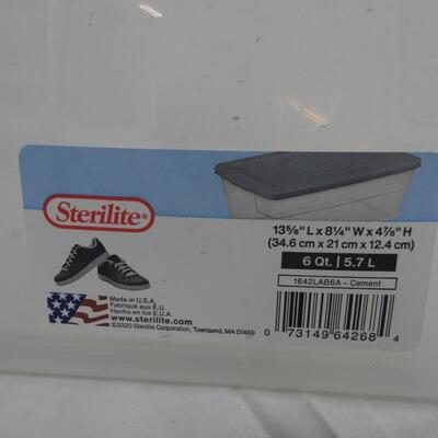 7 Sterilite bins, All With Lids, Good Condition