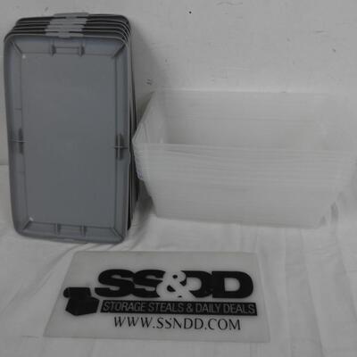 7 Sterilite bins, All With Lids, Good Condition
