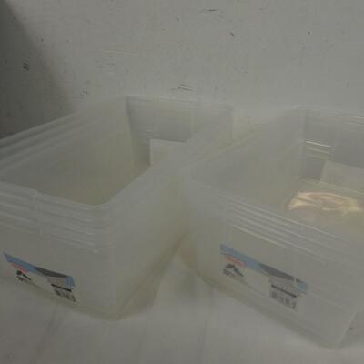 7 Sterilite bins, All With Lids, Good Condition