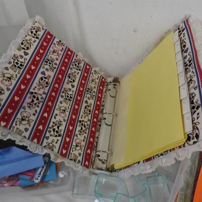 Craft Lot: Paper, Craft Bins, Plastic Organizers