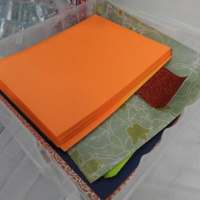Craft Lot: Paper, Craft Bins, Plastic Organizers