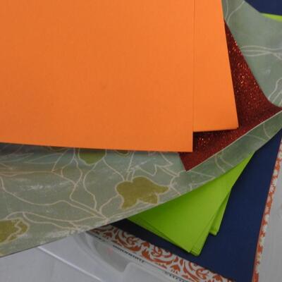 Craft Lot: Paper, Craft Bins, Plastic Organizers