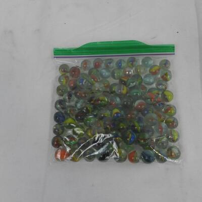 50+ Bag of Marbles, Unique Glass Designs