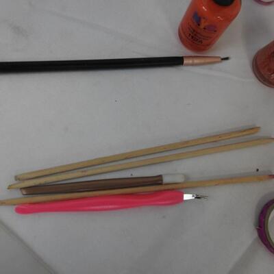 Nail Polish Lot: 20+ Nail Polish Bottles, Nail File, Cuticle Sticks, Tap/Cutters