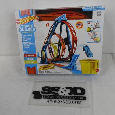Hotwheels Track Builder Unlimited Loop Kit, Used and Missing Car