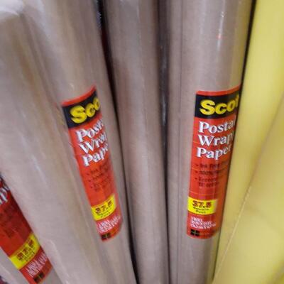 5 Rolls of Scott Brown Postal  Wrapping paper