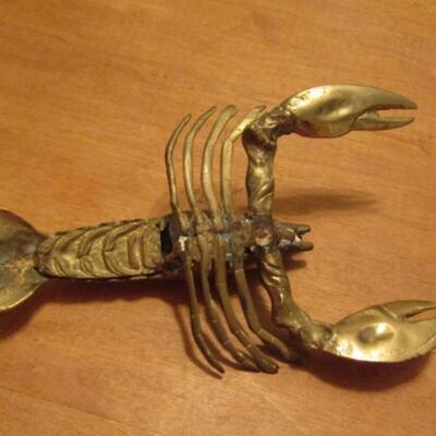 Brass Lobster/Crawdad Figurine- Approx 8