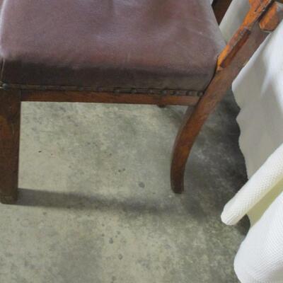 Pair Of Very Early Handmade Rectory Chairs with Horsehair Seats