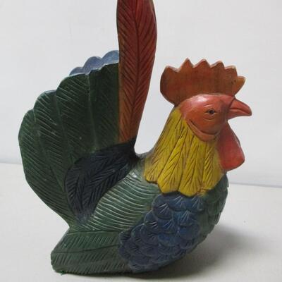 Handcrafted Wood Rooster