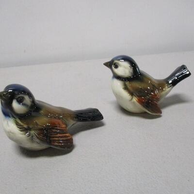 Pair Vintage Goebel Brown Bird Figurines Germany