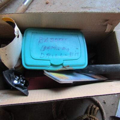 Boxes of Tools- Levels, Stapler, Wrenches, Etc.- Please See All Pictures