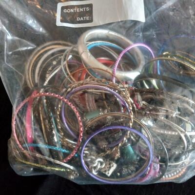 Lot of  Mixed Bag of  Bangles and Bracelets
