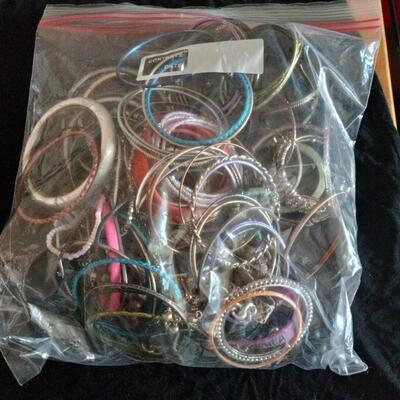 Lot of  Mixed Bag of  Bangles and Bracelets