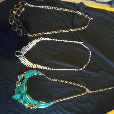Lot of 3 Beautiful Princess Style  Necklaces with Chain
