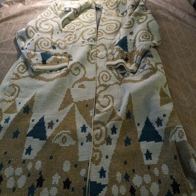 Cervelle long sweater jacket size large