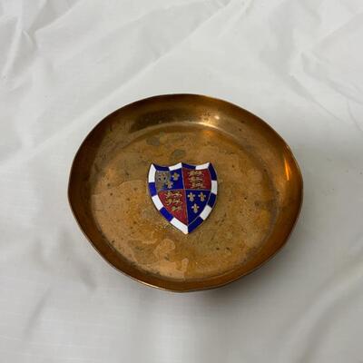 -8- Edward III | Copper Tray | Enameled Coat of Arms