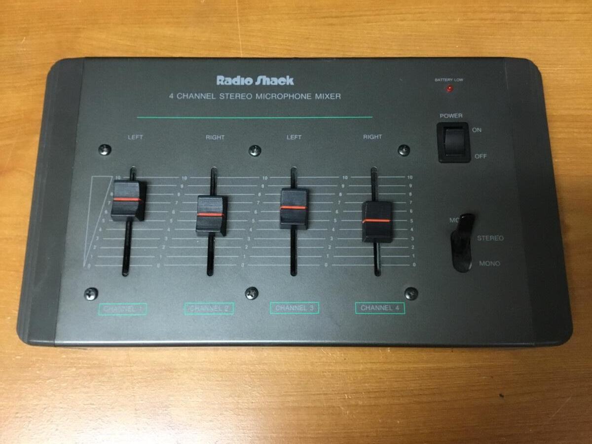 Radio Shack 4 Channel Stereo Microphone Mixer