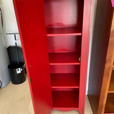 Lot 16   Red Cabinet