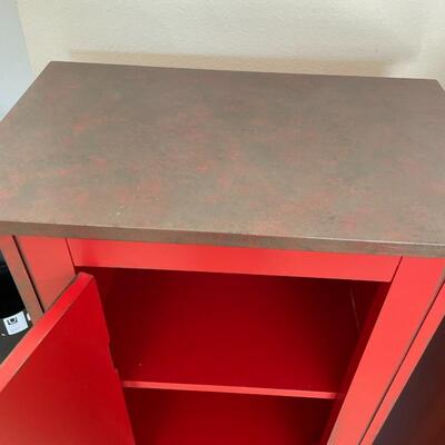 Lot 16   Red Cabinet