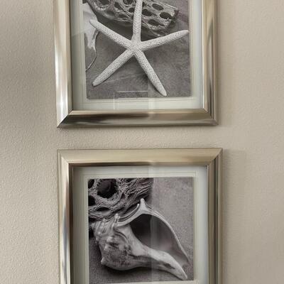Lot 21  Pair of Silver Framed Shell Photographs