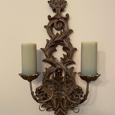 Lot 34  Candle Wall Sconce