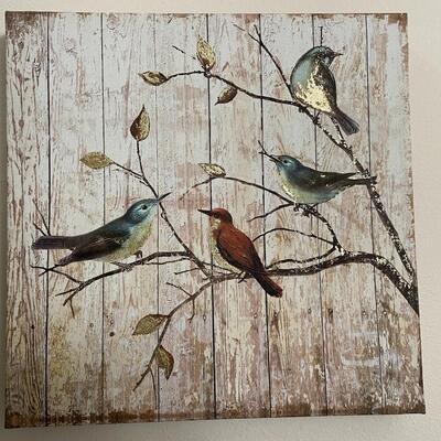 Lot 39    Pair of Bird Canvas Pictures