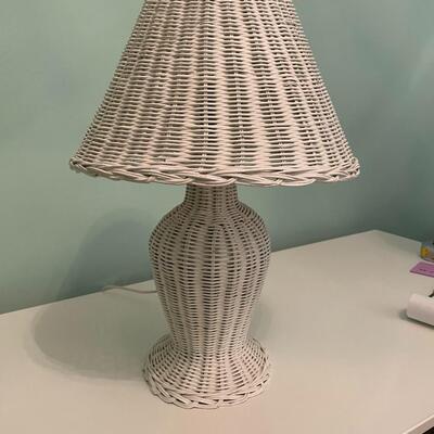 Lot 42  Wicker Lamp