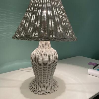 Lot 42  Wicker Lamp