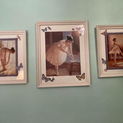 Lot 43   Three Framed Ballerina Pictures