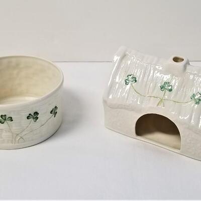 Lot #1  Two nice pieces of Belleek Porcelain