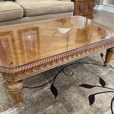 Lot 49  Coffee Table and Two End Tables
