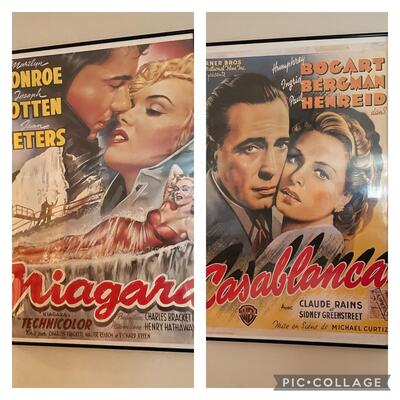 Lot 52  Two Framed Posters