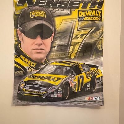 Lot 55  Pair of Fabric Auto Racing Flags