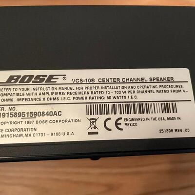 Lot 62  Bose Center Channel Speaker