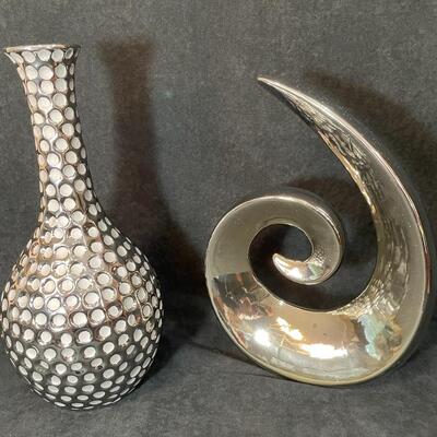 Lot 74  Two Silver Decor Pieces