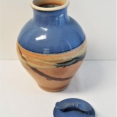 Lot #23  Studio Pottery Jar with Lid - Southwest 