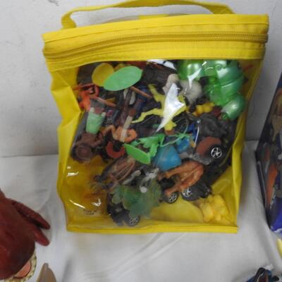 Kid Toy Lot 50+ Items: Dinosoaurs, Transformers, and Skylanders, Capt America