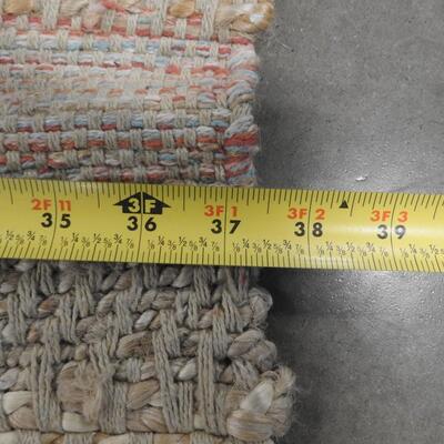 Rectangular Rug, 37" x 62", Tassels on the Corners