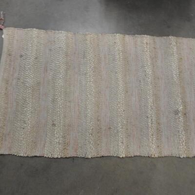 Rectangular Rug, 37" x 62", Tassels on the Corners