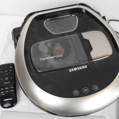 Samsung POWERbot Vacuum, Cyclone Force, Works, With Charger, Manual and remote