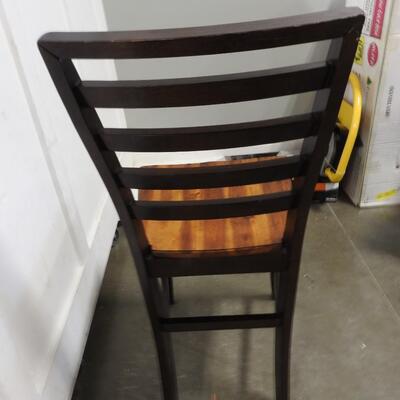 4 Chair Dining Room Set, Black Frame, Wood Design Seating - Great Condition