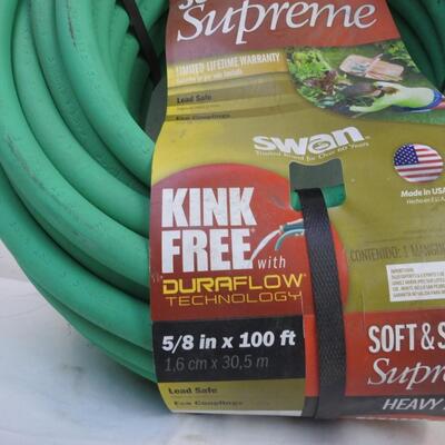 Soft & Supple Supreme Swan Brand Kink Free w/ Duraflow, 100 Foot 5/8 Graden Hose