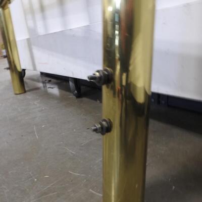 Brass/Gold Tone Headboard, 5' x 40" Dimensions, Good Condition
