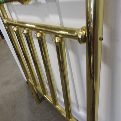 Brass/Gold Tone Headboard, 5' x 40" Dimensions, Good Condition